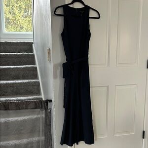 Banana Republic Navy Sleeveless Jumpsuit